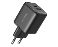Ładowarka do smartfonów UGREEN Ładowarka sieciowa X516 USB + USB-C GaN 30W czarna